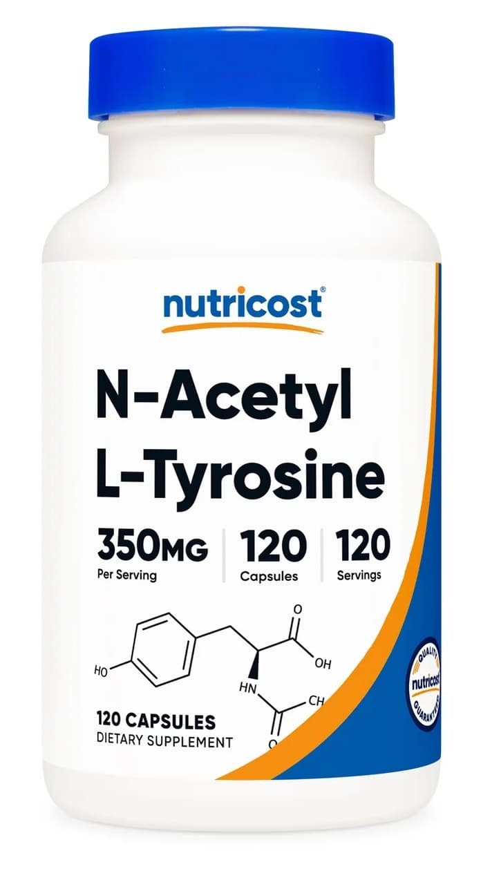 Nutricost - N-Acetil L-Tirosina - 120 Cápsulas – Nutricost empaque