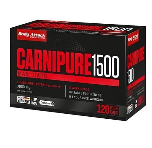 Body Attack - Carnipure 1500 - 120 Kapseln – Verpackung