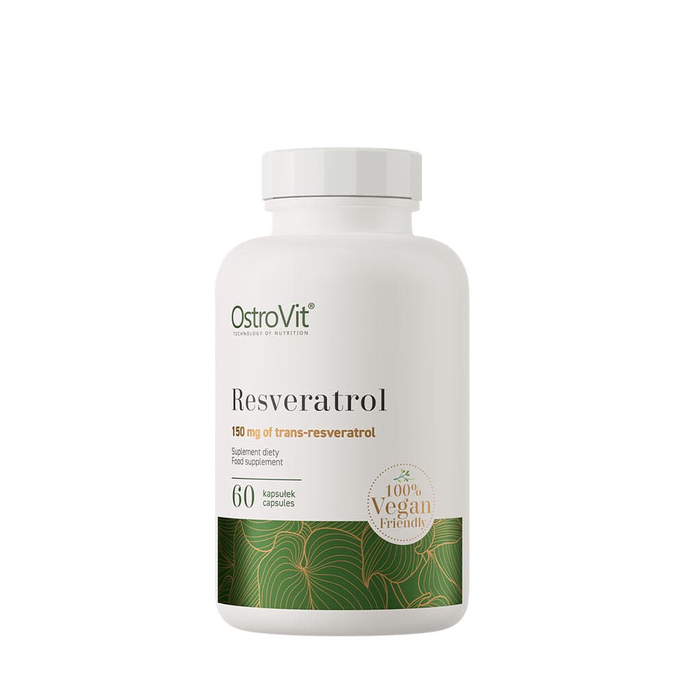 OstroVit Resveratrol 150 mg - 60 vegetariska kapslar – OstroVit förpackning