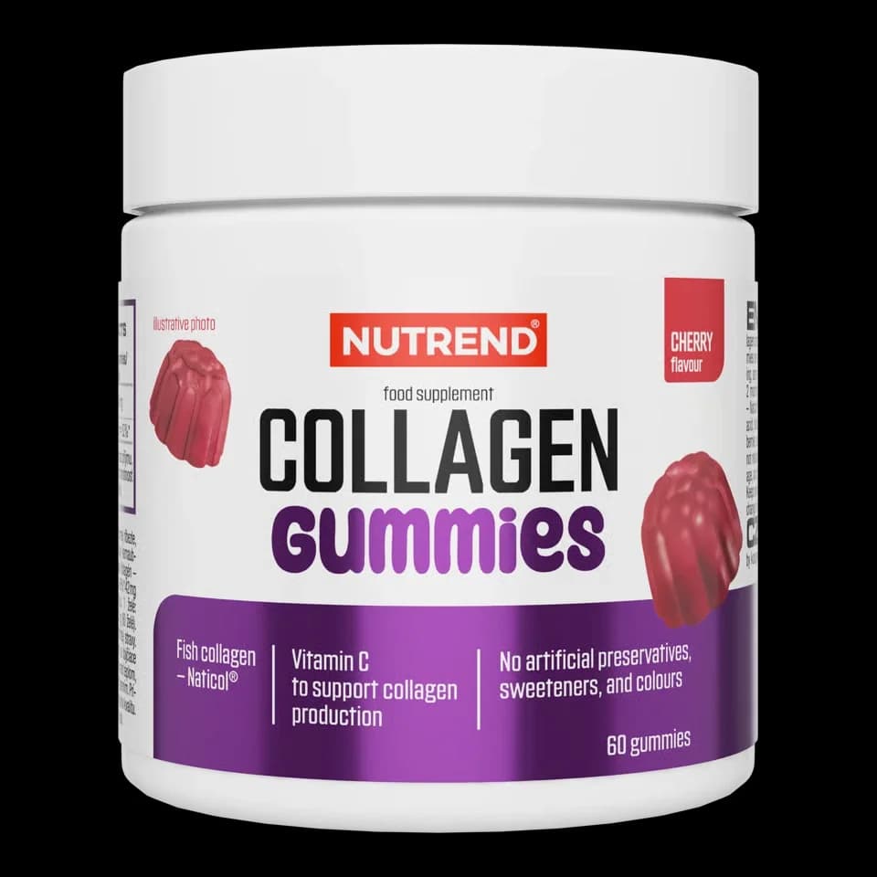 Nutrend - Kollagengummies - Körsbär, 60 gummies – förpackning