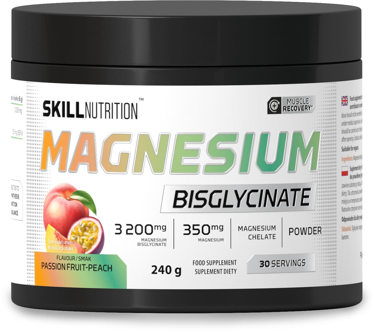 Skill Nutrition - Magnesium Bisglycinate – Skill Nutrition förpackning