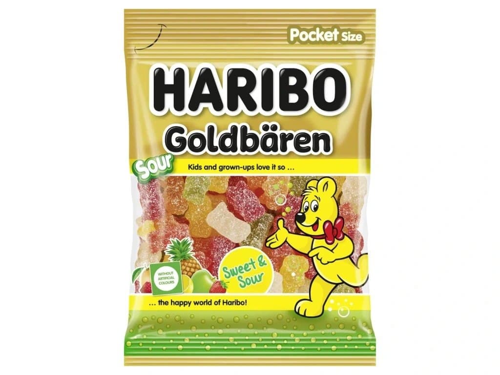 Haribo Gold Bears żelki sweet & sour 80 g – HARIBO packaging