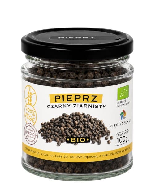 Cinco Elementos - Pimienta Negra Molida Orgánica – Pięć Przemian empaque