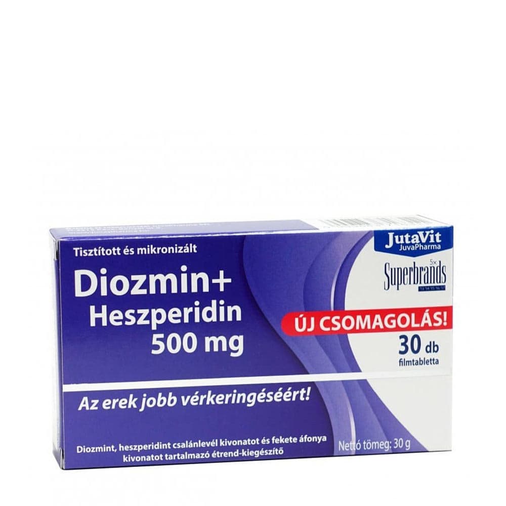 Jutavit - Diosmin + Hesperidina 500mg – Jutavit empaque