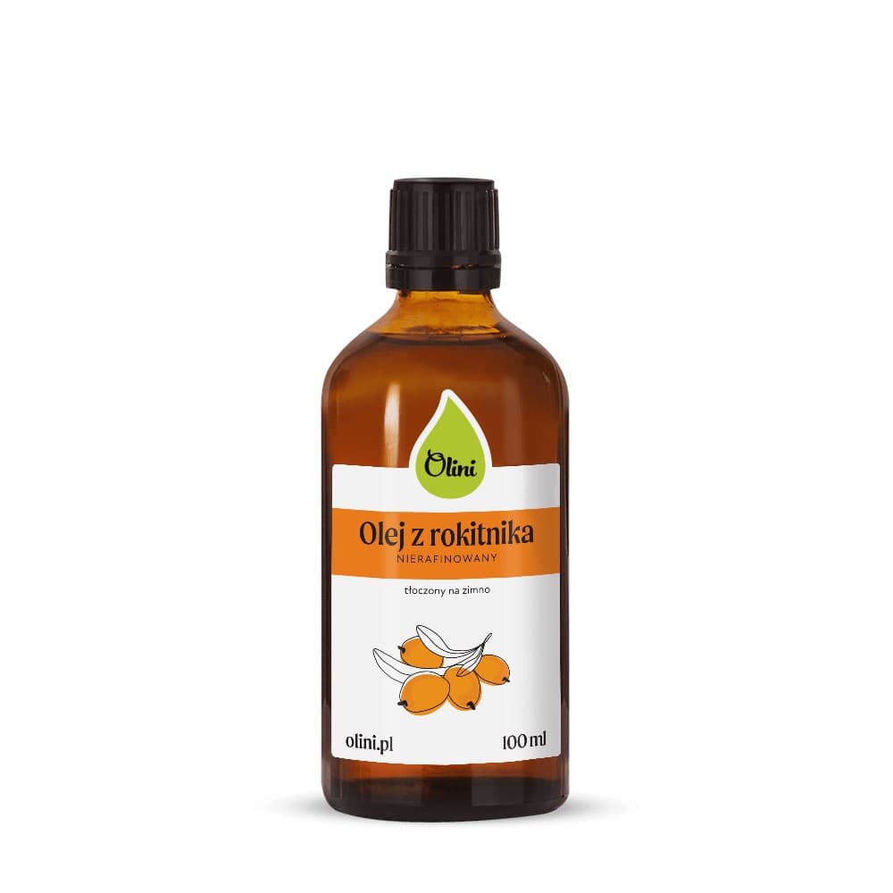 Olini - Olej z rokitnika tłoczony na zimno 100 ml – Siberian Green opakowanie