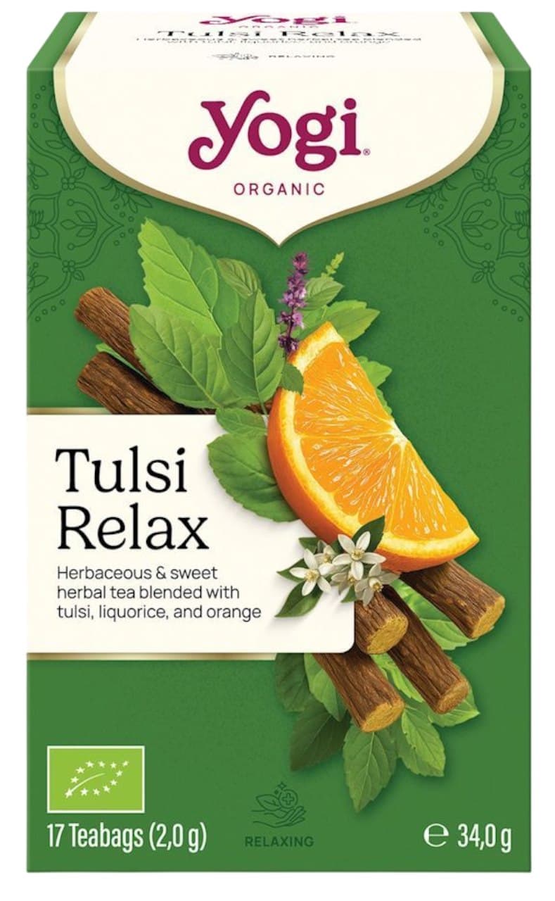 Yogi Tea - Tulsi Relax - 17 Teabags (2.0g) / 34.0g – YOGI TEA förpackning