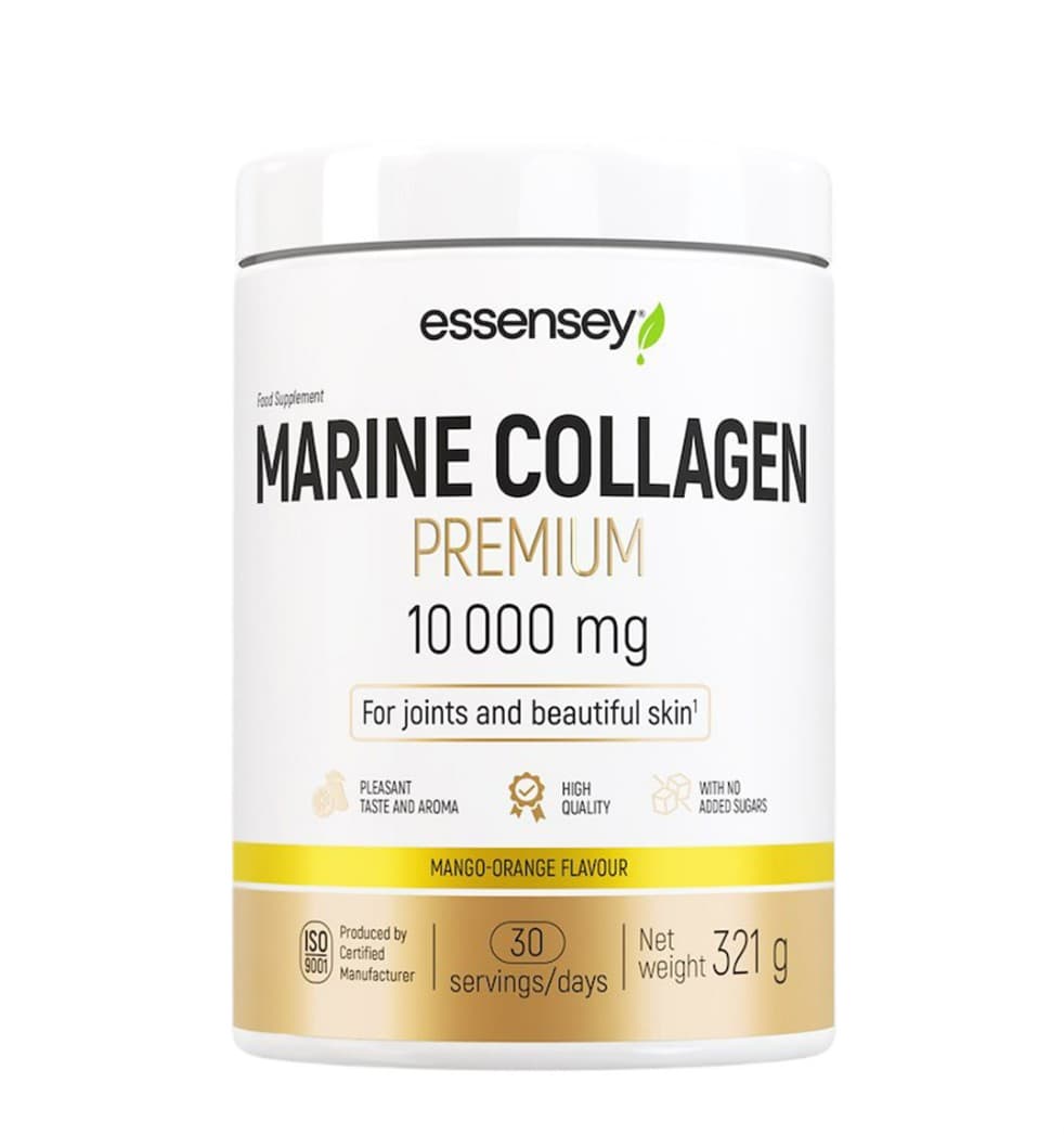 Marine Collagen Premium 10000mg, Mango-Orange - 321g – Essensey opakowanie