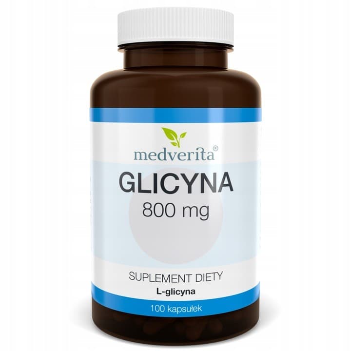 Medverita Glycine 800 mg 100 capsules – Medverita packaging