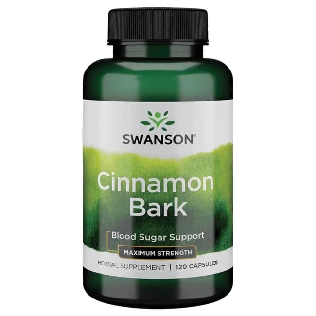 Swanson - Casca de Canela, Maximum Strength - 120 cápsulas – Swanson packaging