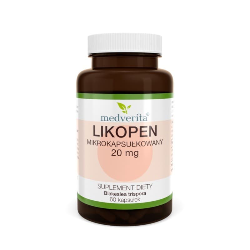 Medverita - Lycopin 20mg 60 Kapslar – Medverita Verpackung