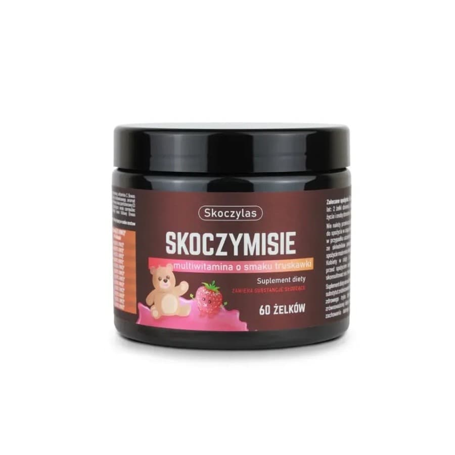 Skoczylas - Multiwitamina o smaku truskawkowym żelki 60 – VitaTurbo opakowanie