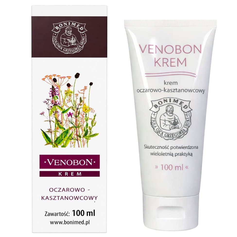 Bonimed - Venobon Krem Oczarowo-Kasztanowcowy 100ml Bonimed – Bonimed förpackning