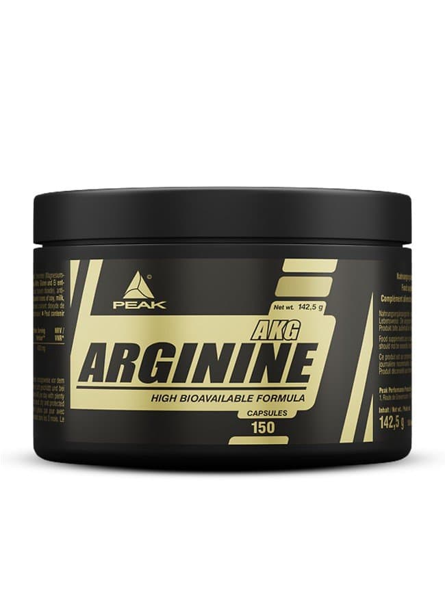 Peak - Arginin-AKG - Standard, 150 Kapseln – Verpackung
