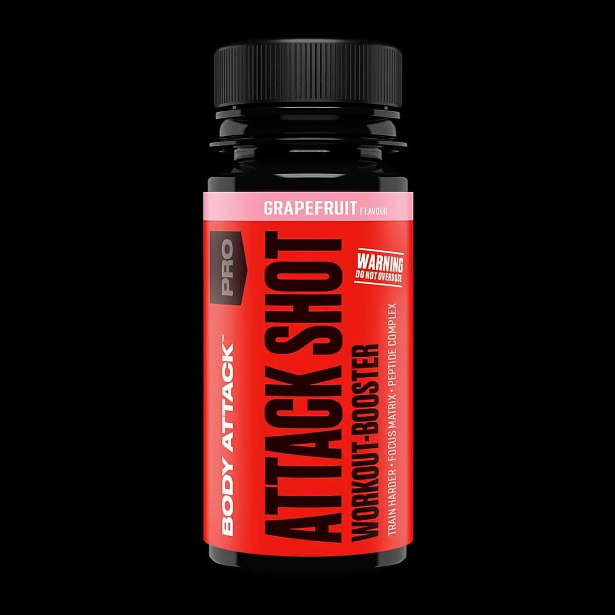 Body Attack - Attack Shot - Grapefrukt, 20 × 60 ml – Body Attack förpackning
