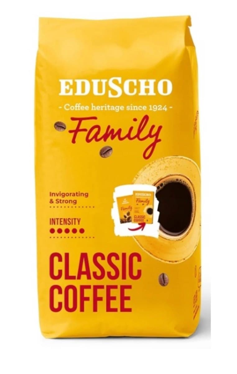 Eduscho Family Classic Coffee whole bean 1 kg – Eduscho packaging