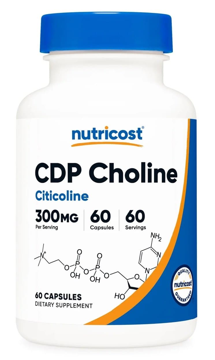 Nutricost - Colina CDP - 60 Cápsulas – Nutricost empaque