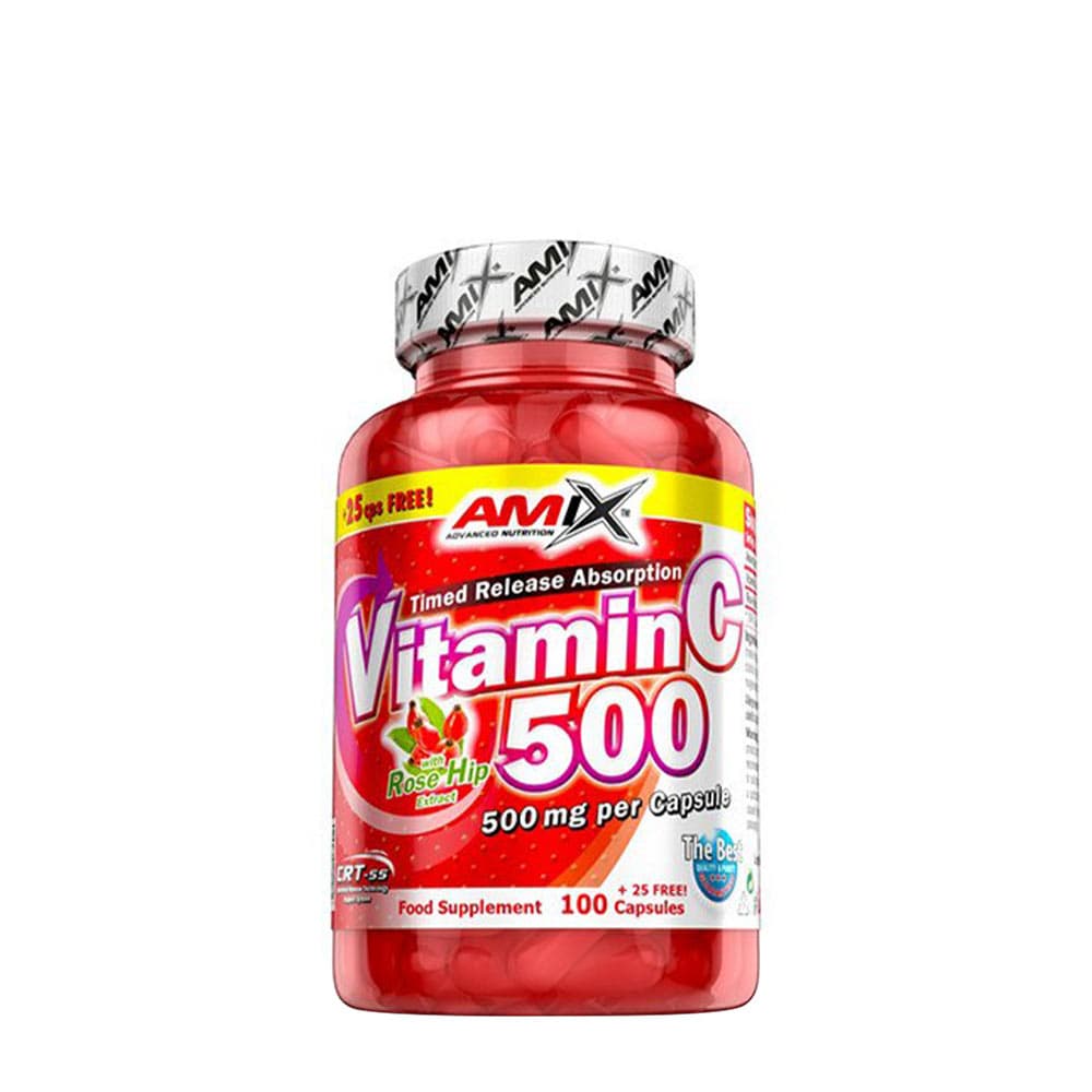 Amix - Witamina C 500 - 125 kapsułek (100 + 25 gratis) – Amix packaging
