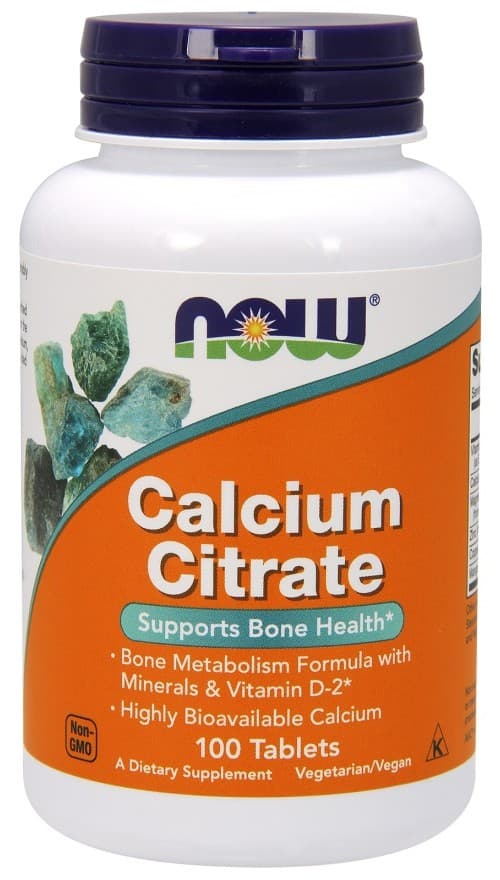 NOW Foods Calcium Citrate With Minerals & Vitamin D-2 - 100 Tabletten – NOW Foods packaging
