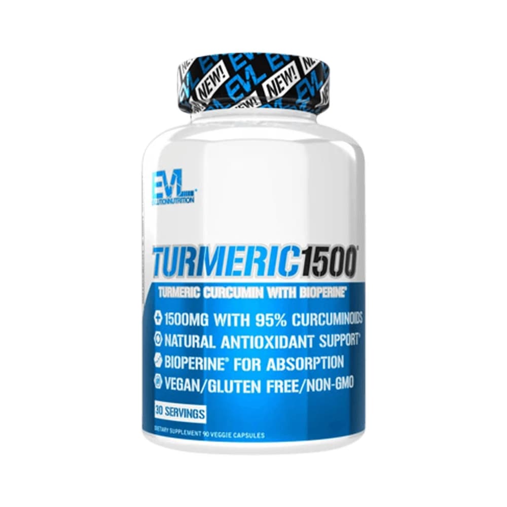 EVLution Nutrition - Turmeric Curcumin - 90 veggie capsules – EVLution Nutrition förpackning