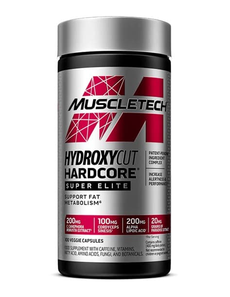 MuscleTech - Hydroxycut Hardcore Super Elite, 100 capsules – Muscletech packaging
