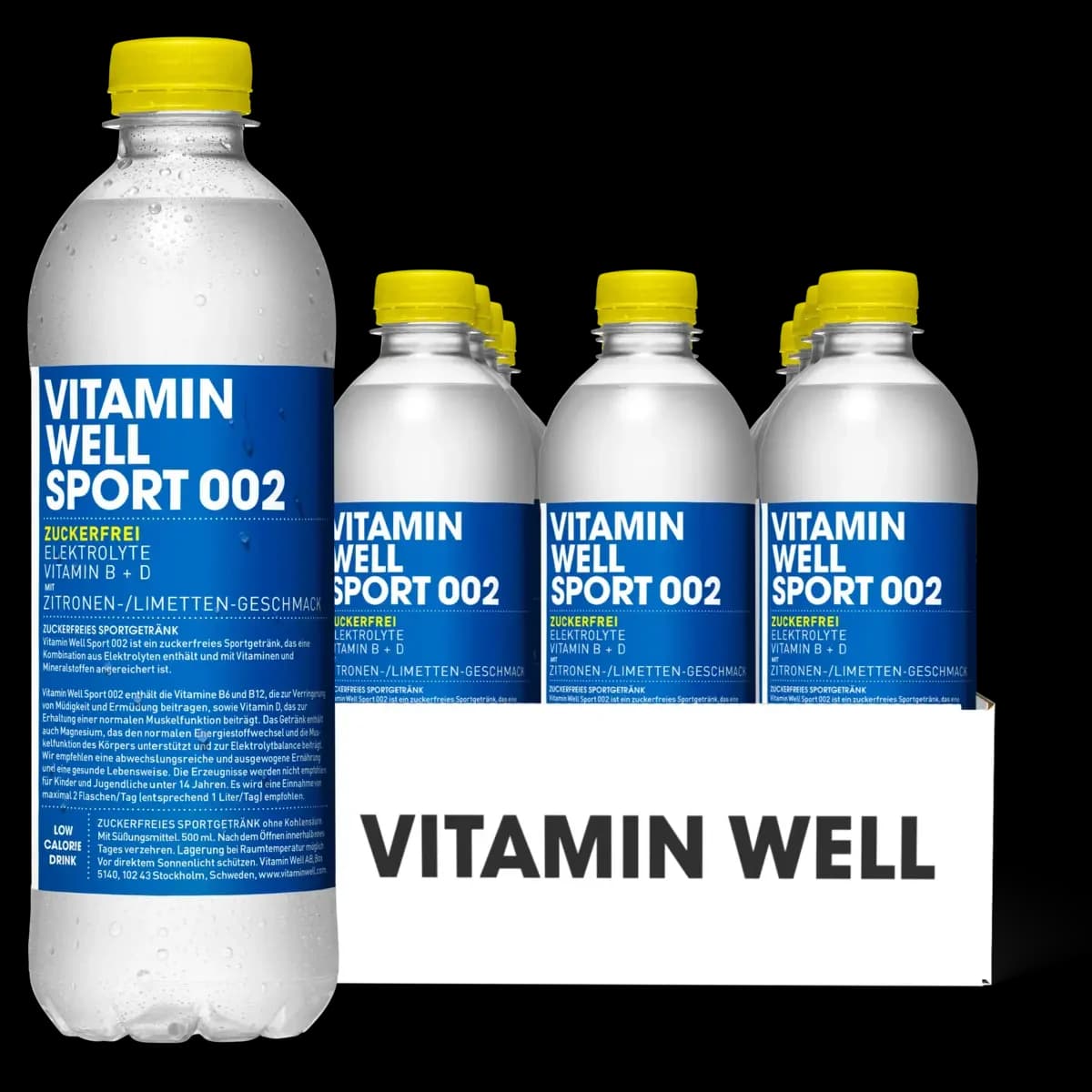 Vitamin Well - Bevanda Sport 002 con elettroliti - 12 × 500 ml – Vitamin Well confezione