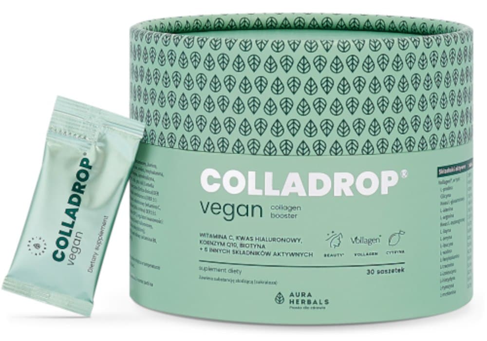 Aura Herbals Colladrop Vegan Collagen Enhancer - 2000mg – Aura Herbals packaging