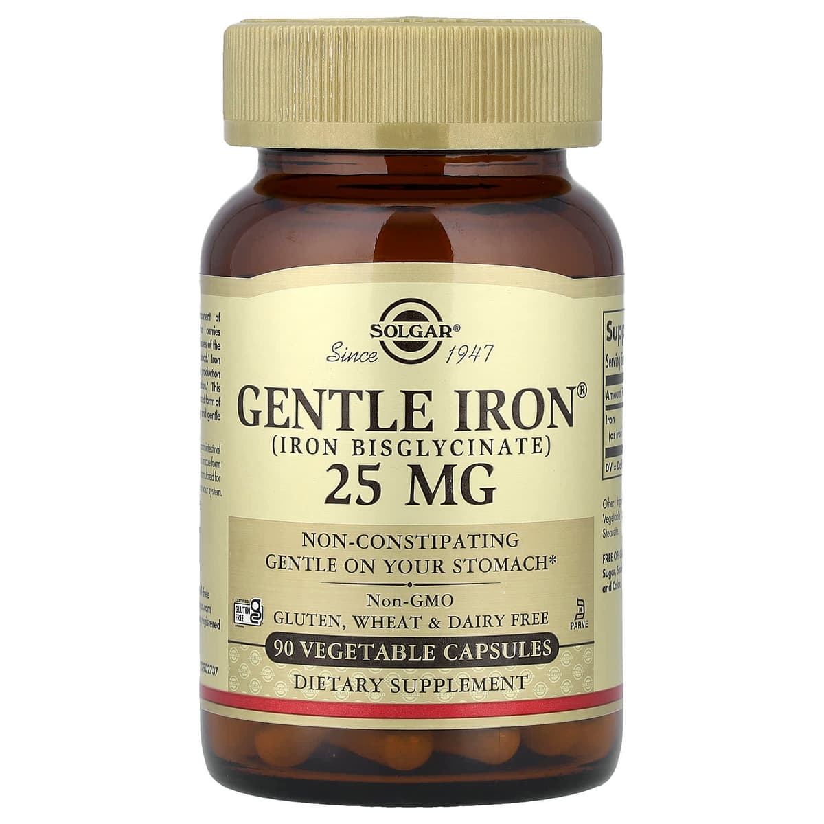 Solgar - Gentle Iron® - 25mg, 90 Caps