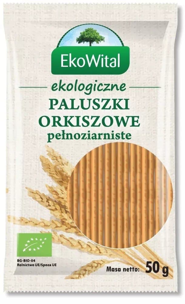 EKOWITAL Spelt Wholegrain Crisps BIO 50 g – EkoWital packaging