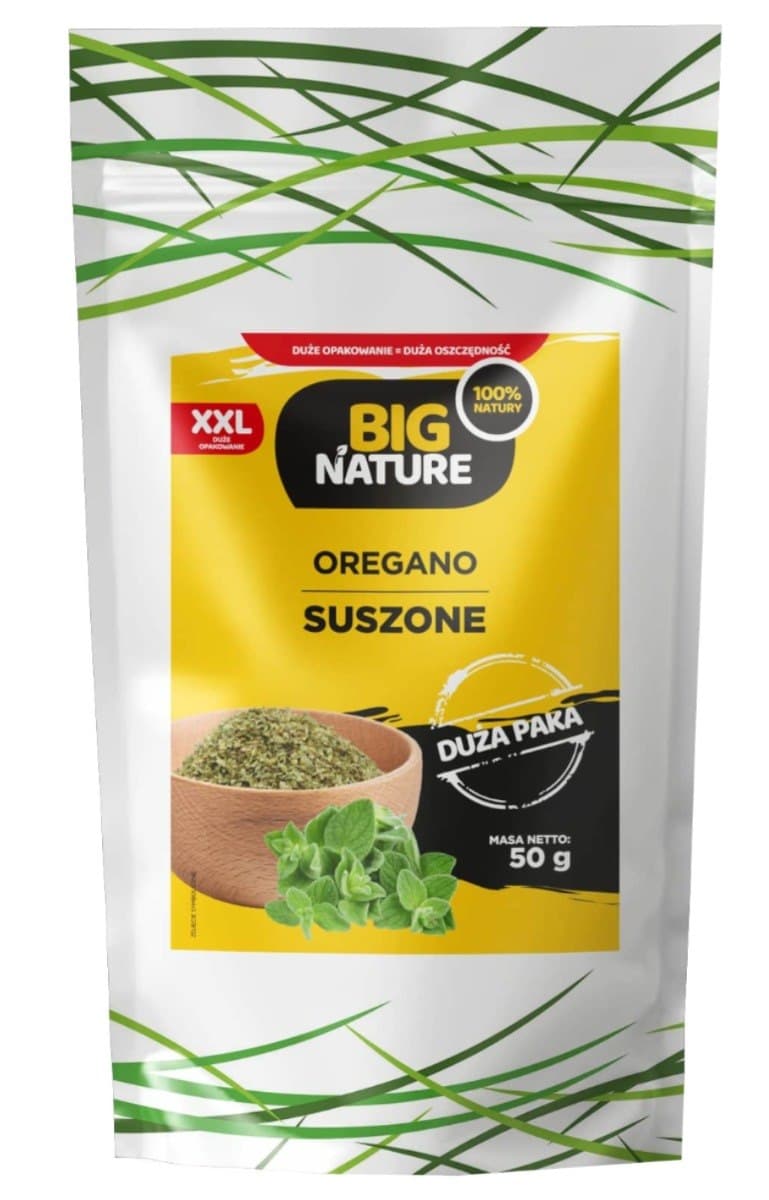 Big Nature - Oregano - 50g – Big Nature förpackning