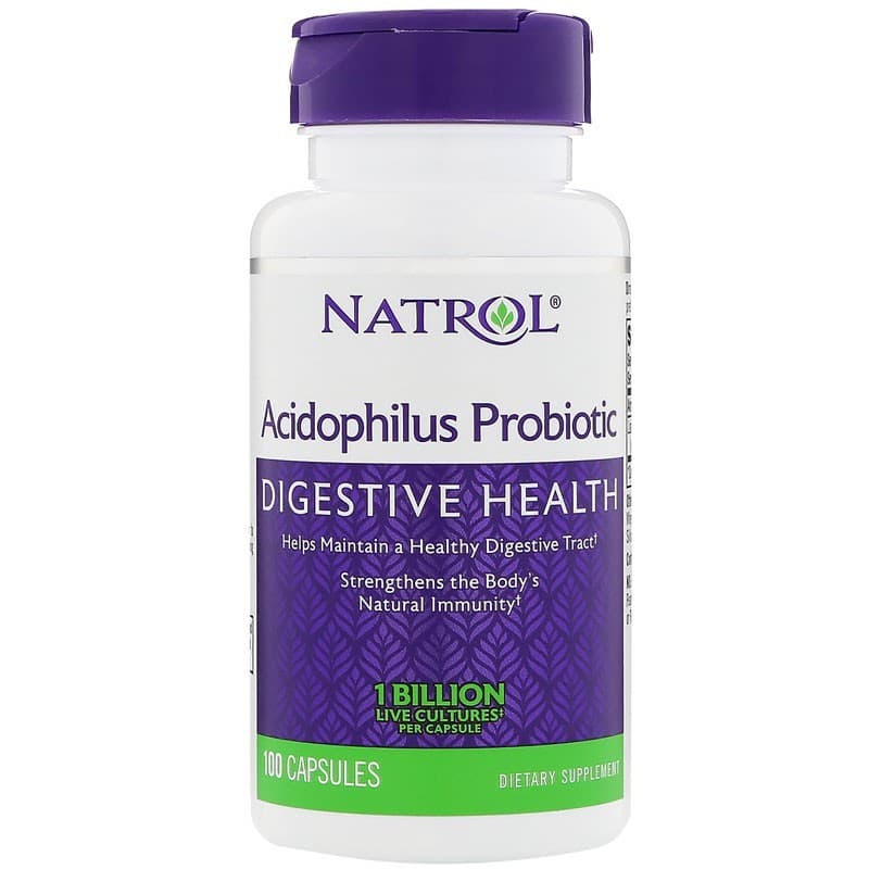 Natrol Acidophilus Probiotic 100 cápsulas – Natrol empaque