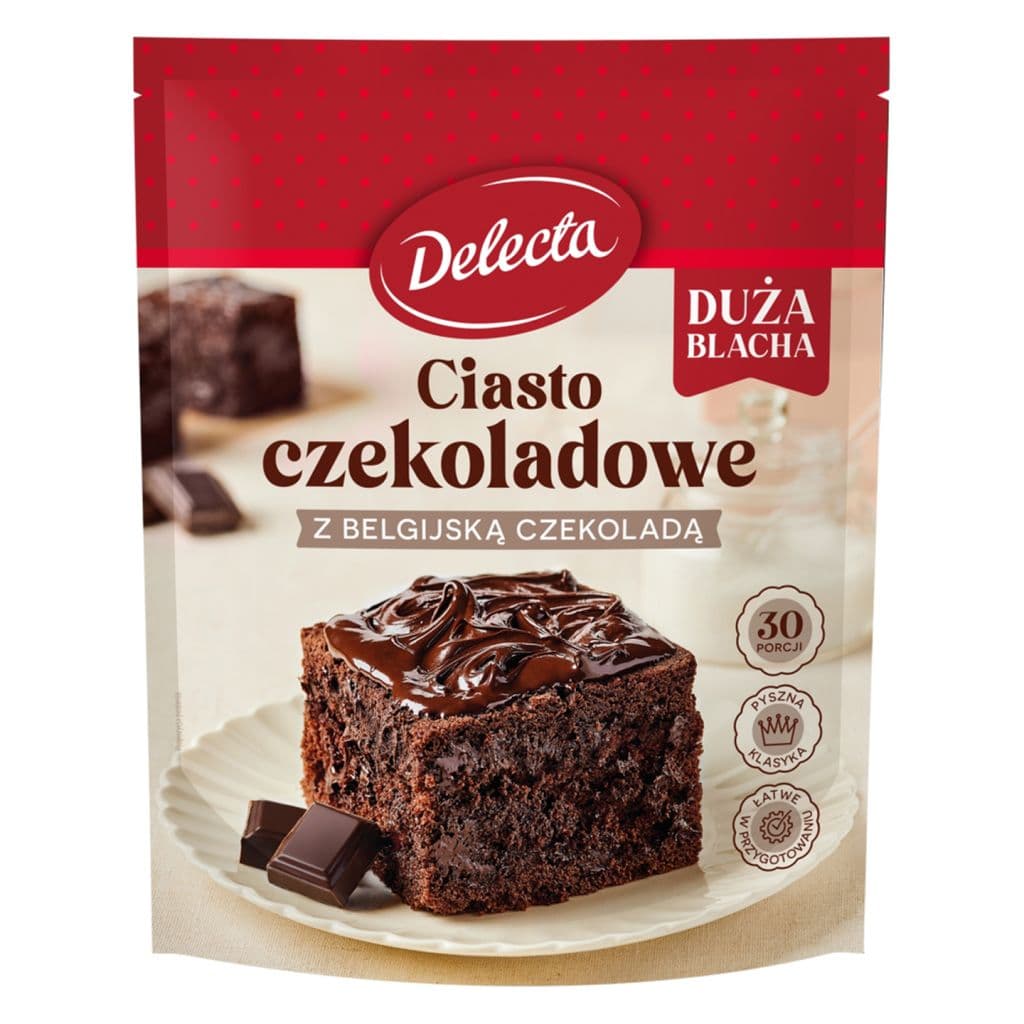 Delecta - Chocoladetaart - 670 g – verpakking