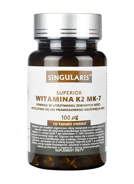 Singularis Superior Witamina K2 MK-7 120 capsule – Singularis confezione
