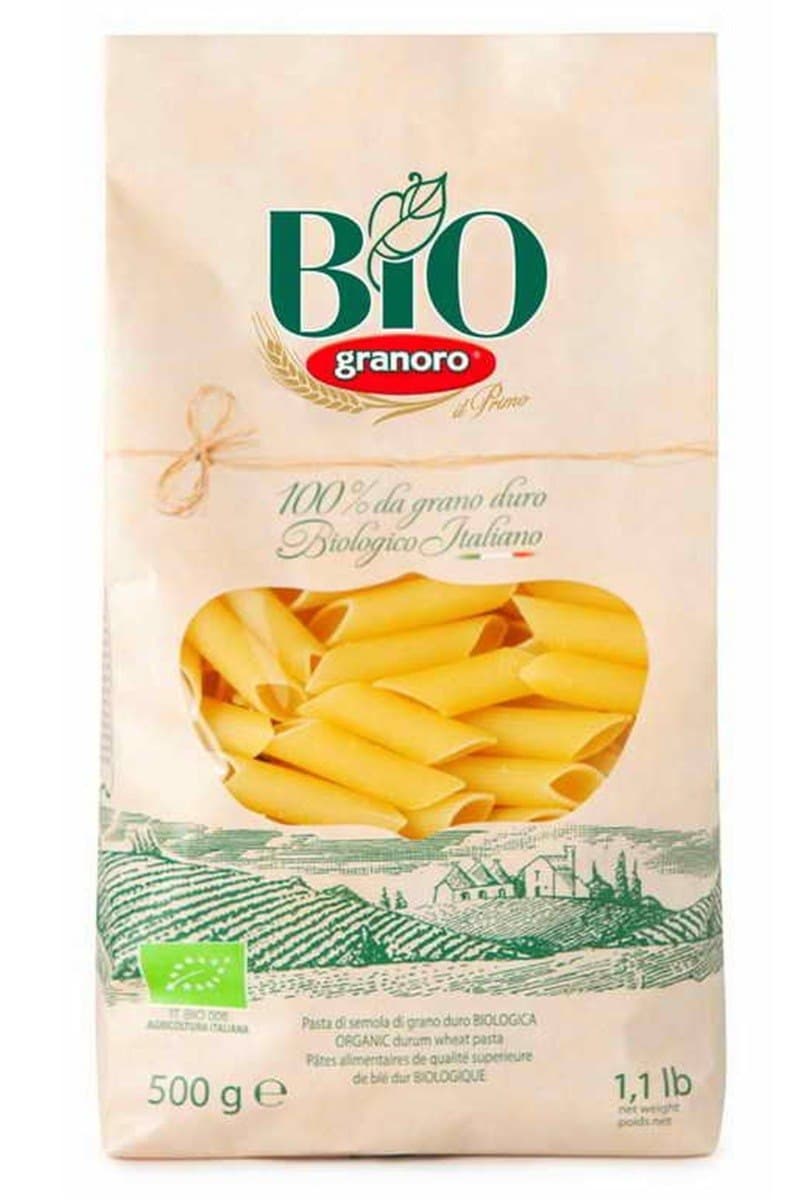 GRANORO Organic Penne Rigate Pasta 500 g – Granoro packaging