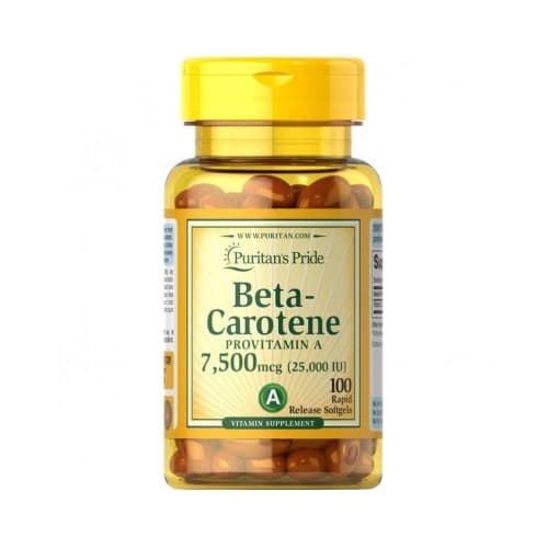 Puritan's Pride - Beta-Caroteno Provitamina A – Puritan's Pride empaque