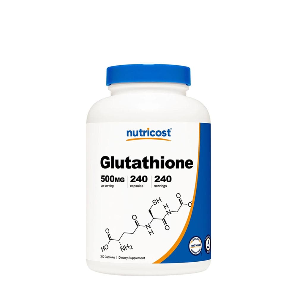 Nutricost - Glutathione - 240 cápsulas – Nutricost empaque