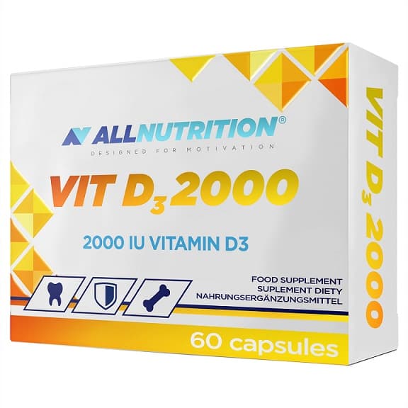 Allnutrition - Vitamin D3 2000IU - 60 Caps – Allnutrition förpackning