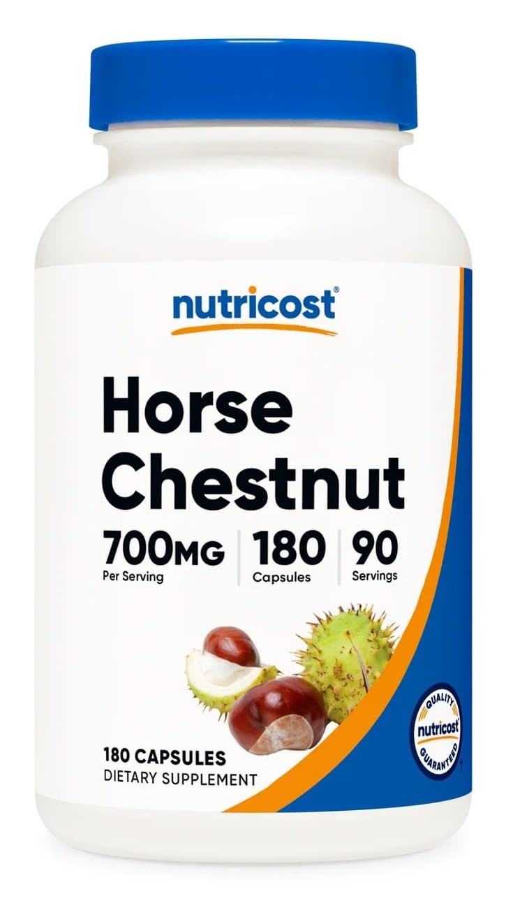 Nutricost - Aesculus hippocastanum - 180 Cápsulas – Nutricost empaque