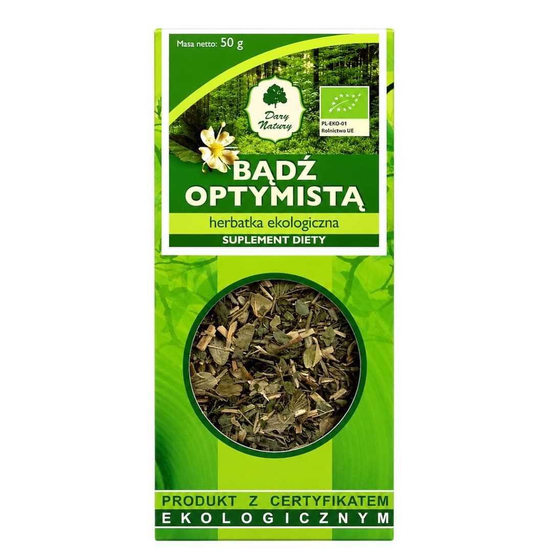 Dary Natury - Be Optimistic Tea – Dary Natury förpackning