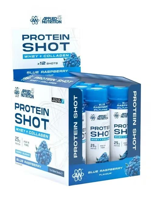 Protein Shot, Blue Raspberry - 12 x 100 ml | Applied Nutrition – Applied Nutrition emballage