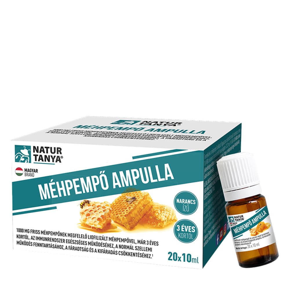 Natur Tanya - Gelé royale i ampuller - Appelsin, 20 x 10 ml – emballage