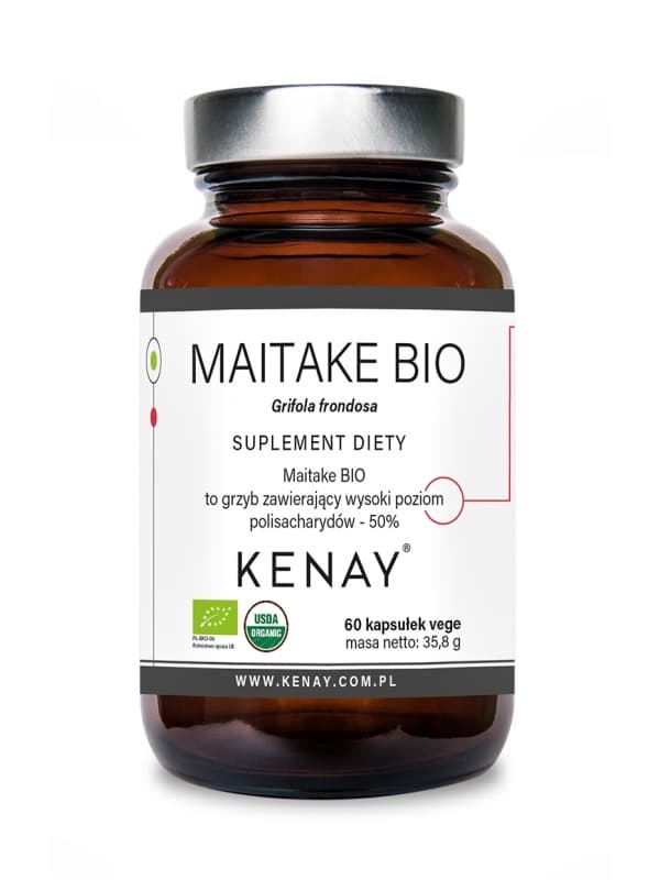 Kenay - Organic Maitake - 60 Capsules – packaging