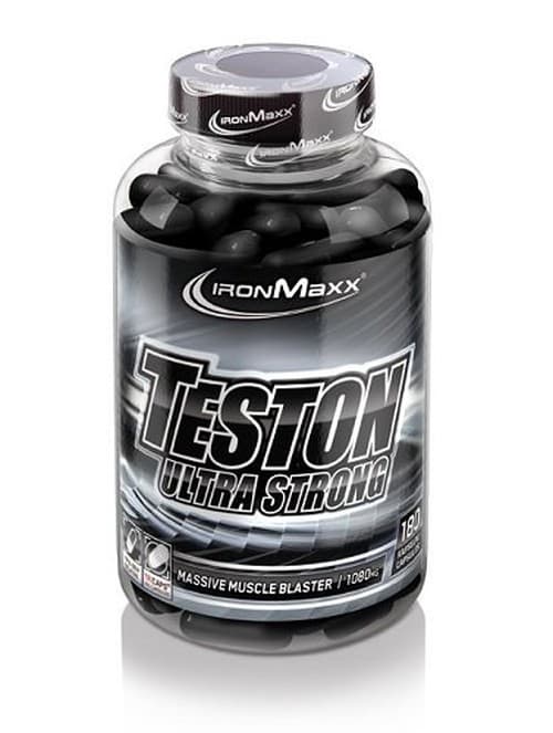 IronMaxx - Teston Ultra Strong - 180 kapsułek – opakowanie