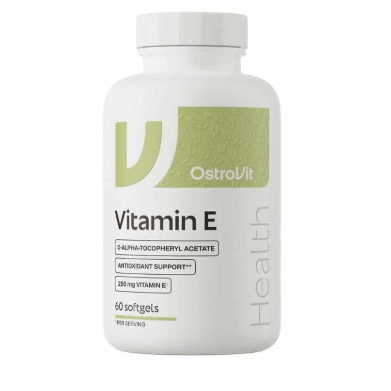 OstroVit - Vitamin E, 250mg - 60 softgels – OstroVit förpackning