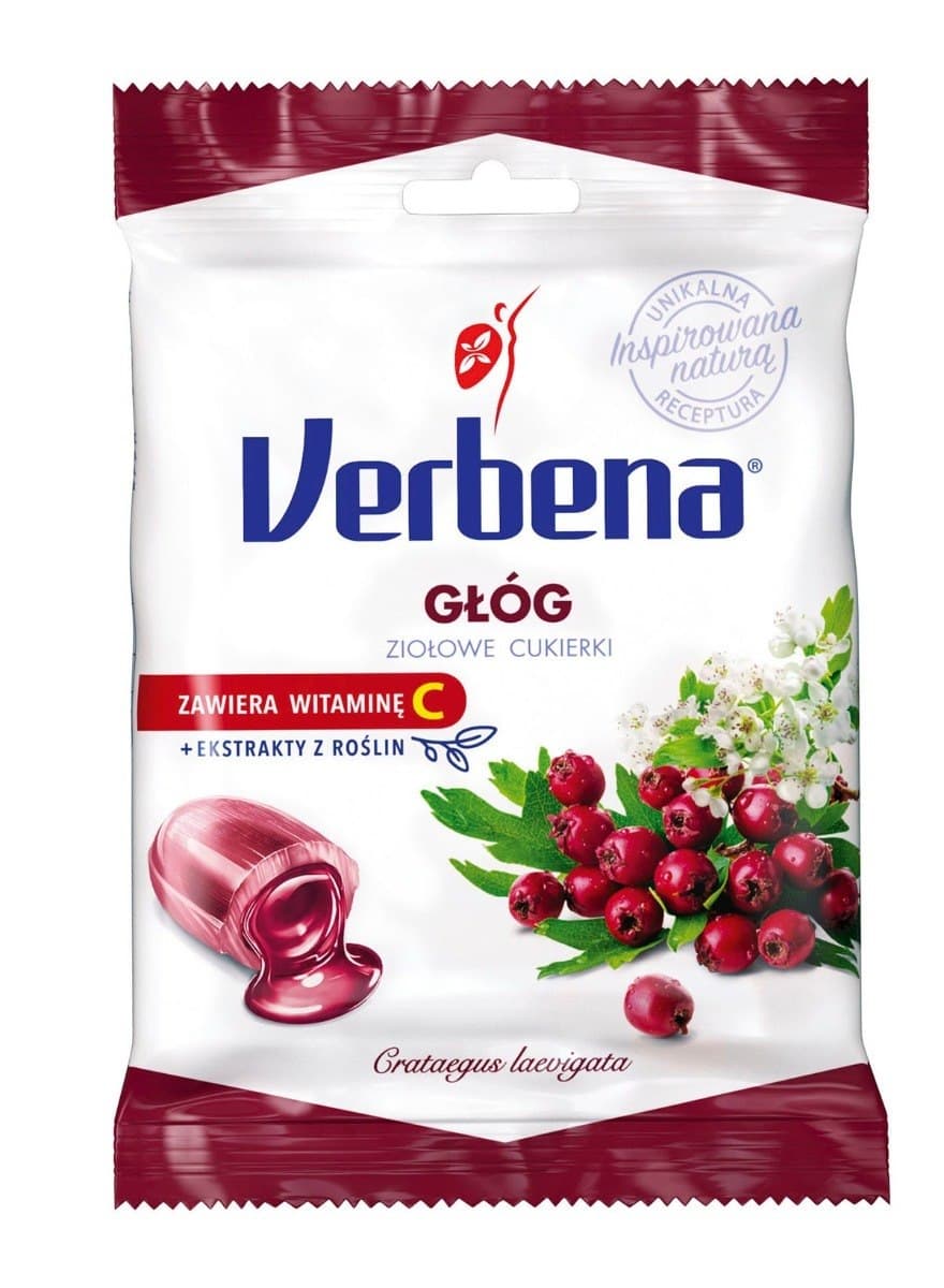 Verbena - Hawthorn Herbal Candies 60g – Verbena förpackning