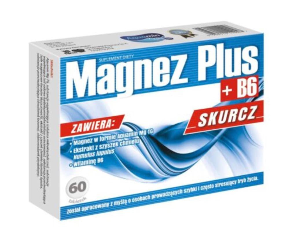 WegaFarm - Magnez Plus + B6 - 60 tablets – WegaFarm förpackning