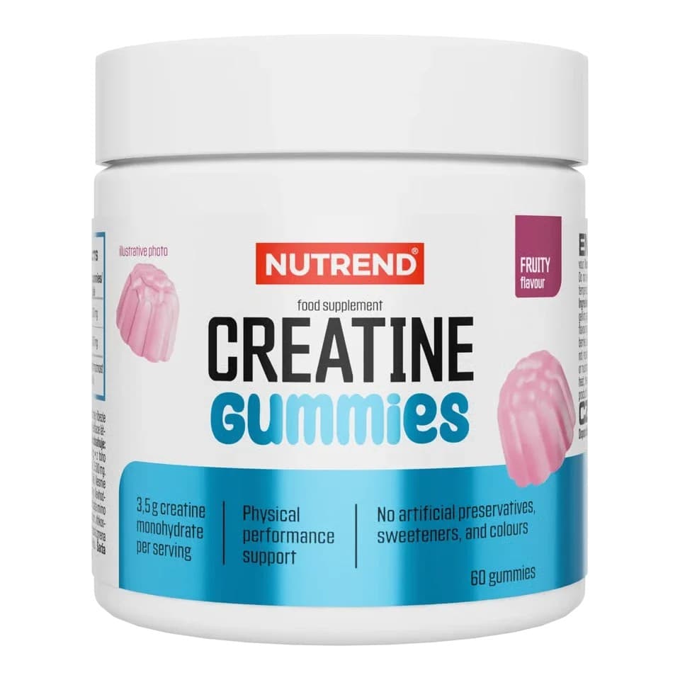 Nutrend - Gominolas de creatina - Frutales, 60 gominolas – empaque