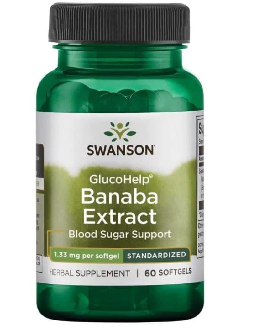 Swanson GlucoHelp Banaba Extract 60 Sgels