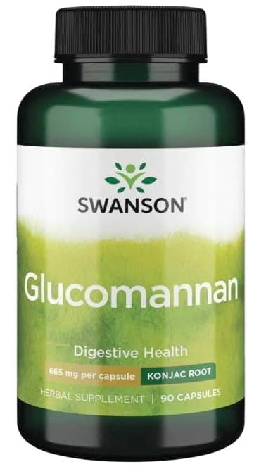 Swanson Glucomannan 665 mg - 90 capsules