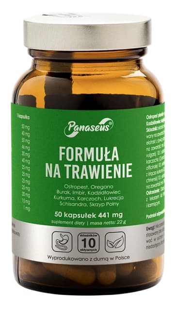 Panaseus Digestive Formula 50 capsules – kuur van 30 dagen