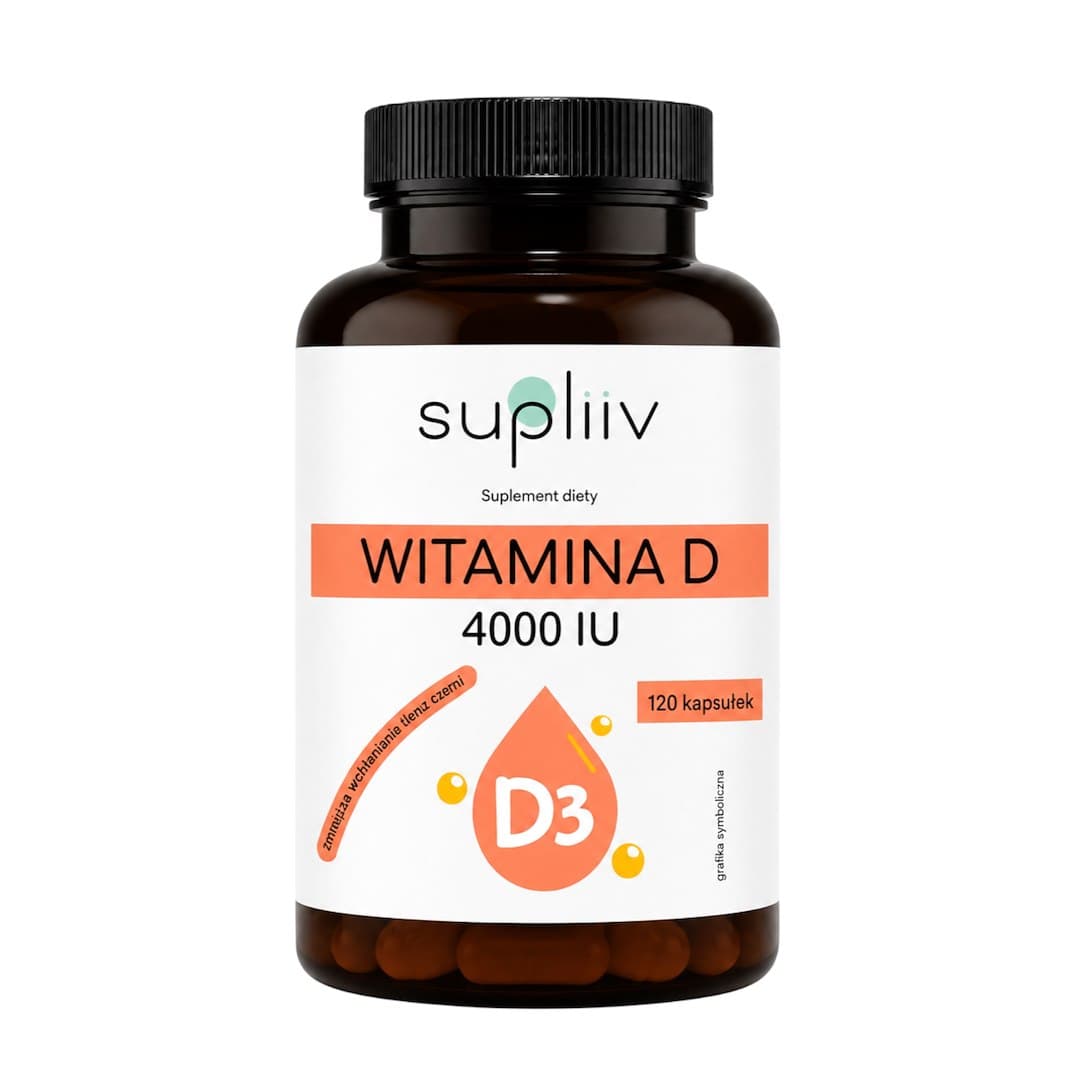 Supliiv - Vitamin D3 - 120 Kapslar